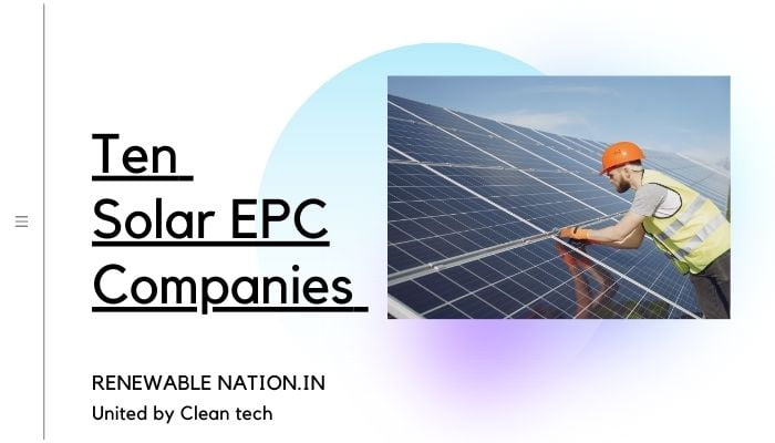 Solar EPC Companies in India