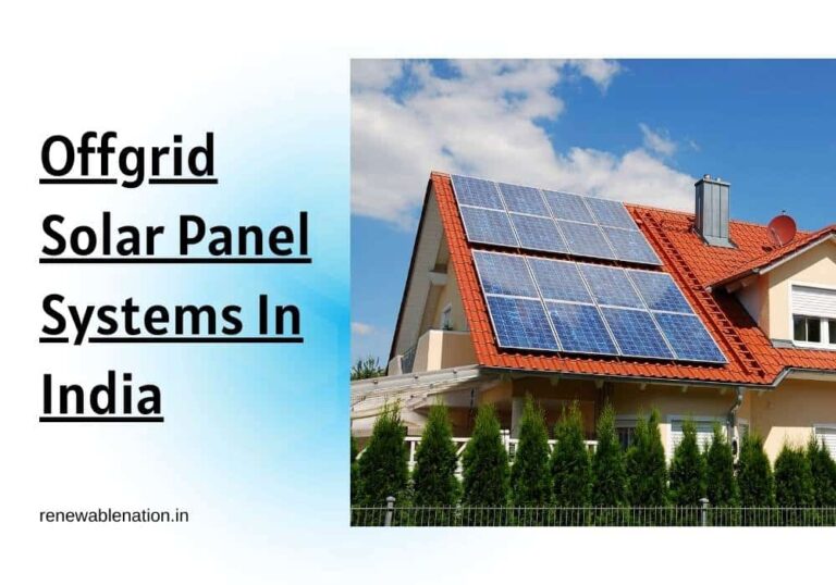 Offgrid Solar Panel Systems In India