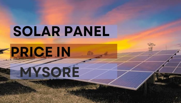 Solar Panel Prize in Mysore